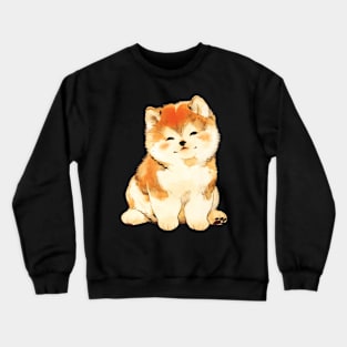 Cute Shiba Inu Puppy Crewneck Sweatshirt